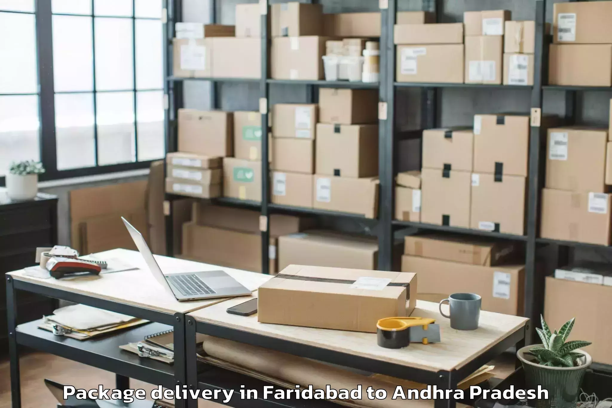 Discover Faridabad to Peda Araveedu Package Delivery